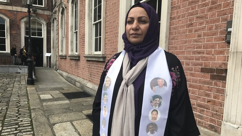 Ebtisam al-Saegh addressed the Front Line Defenders international conference at Dublin Castle