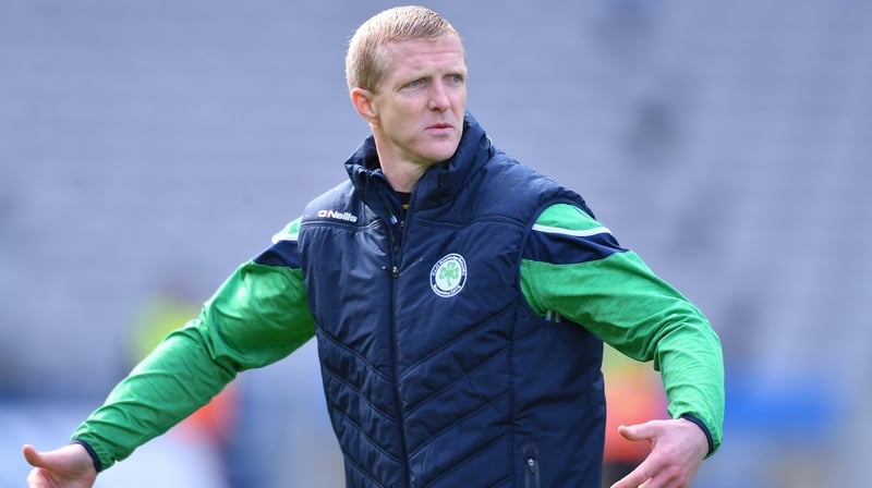Henry Shefflin on the sideline for Ballyhale Shamrocks