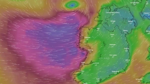 Storm Lorenzo brings gale force winds, heavy rain
