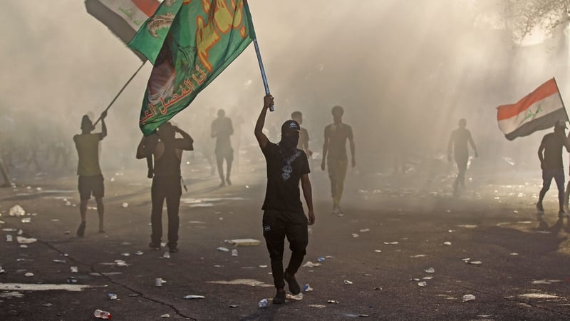 Protesters are calling for a change of government in Iraq