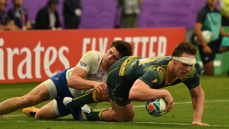 Dane Haylett-Petty gets over for a try