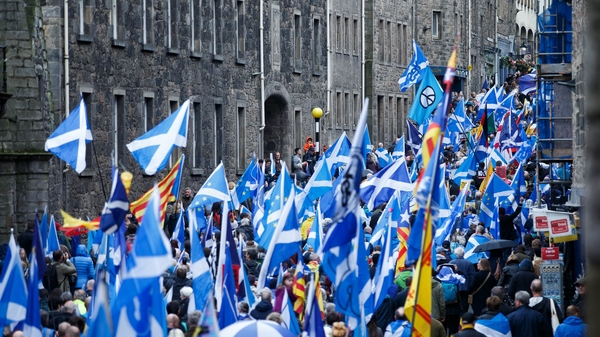 Thousands of people marched in Edinburgh earlier this month calling for Scottish independence