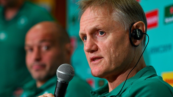Joe Schmidt (r) and Rory Best