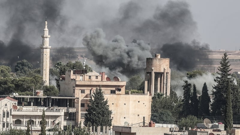 UN says 100,000 people in northeastern Syria have been displaced since Wednesday