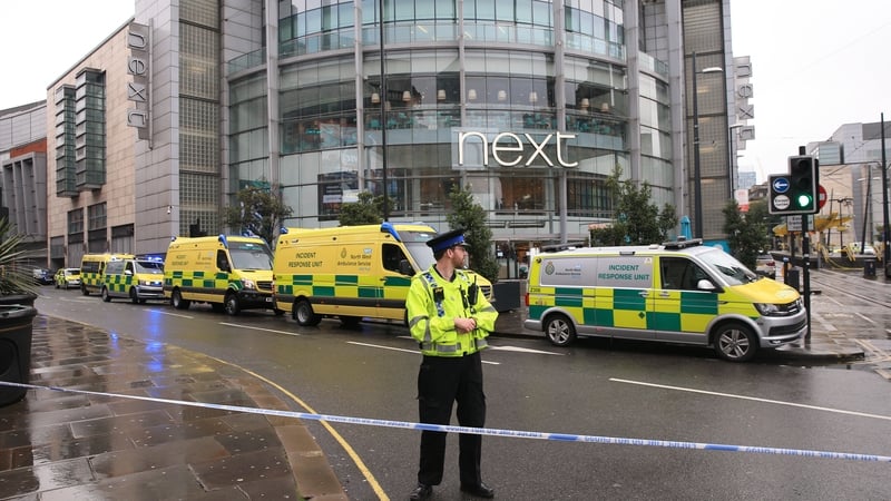 The centre was evacuated as armed police rushed to the scene