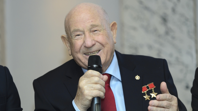 Cosmonaut Alexei Leonov, who died in Moscow today after an illness