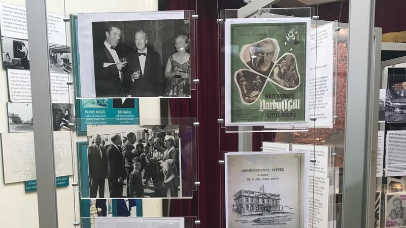 Memorabilia included in exhibition called "From Ireland to Hollywood: Darby O'Gill & the Little People: The World Premiere"