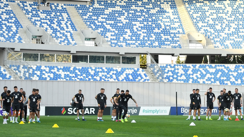 The Republic of Ireland trained at Boris Paichadze Dinamo Arena on Friday