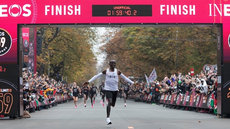 Eliud Kipchoge writes his name into history books