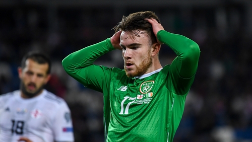 Aaron Connolly had a great chance to break the deadlock in the dying stages in Tbilisi