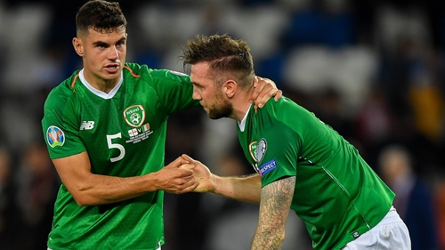 John Egan and Shane Duffy were at the heart of the Irish defence in Tbilisi