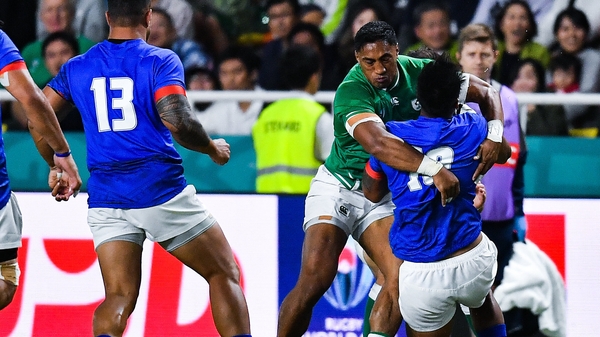 Bundee was sent off for a high tackle on UJ Seuteni in Ireland's 47-5 win over Samoa