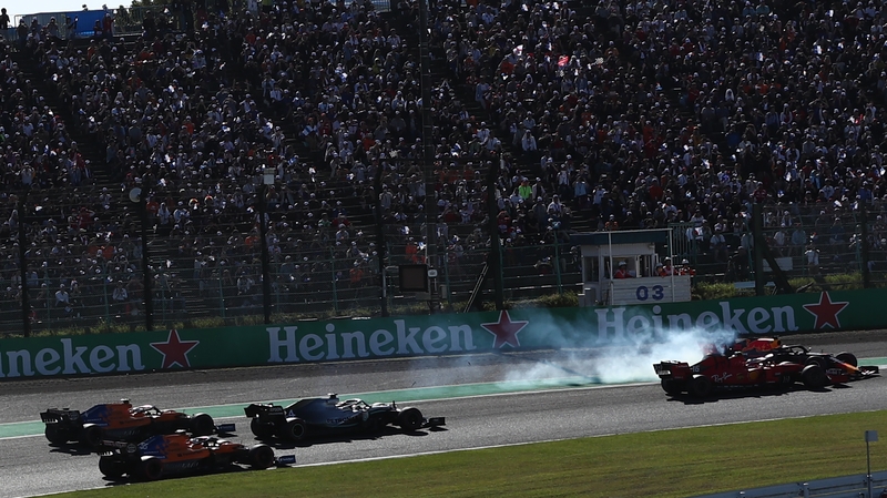 The race was called after 52 of the 53 laps had been run.