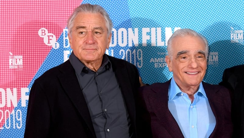 Scorsese pictured with De Niro at the London Film Festival
