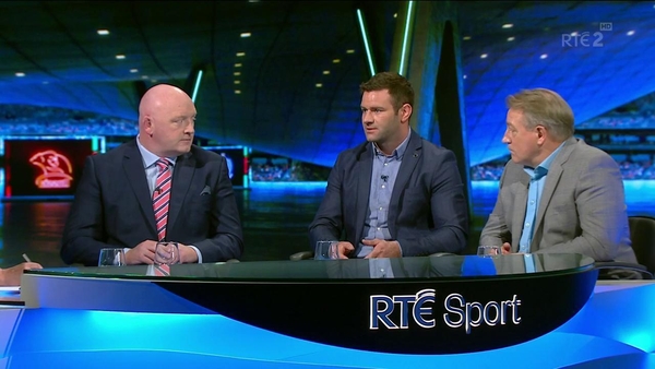 The panel (left to right): Bernard Jackman, Fergus McFadden and Eddie O'Sullivan.