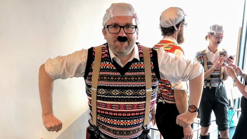 The author channels his inner gumby