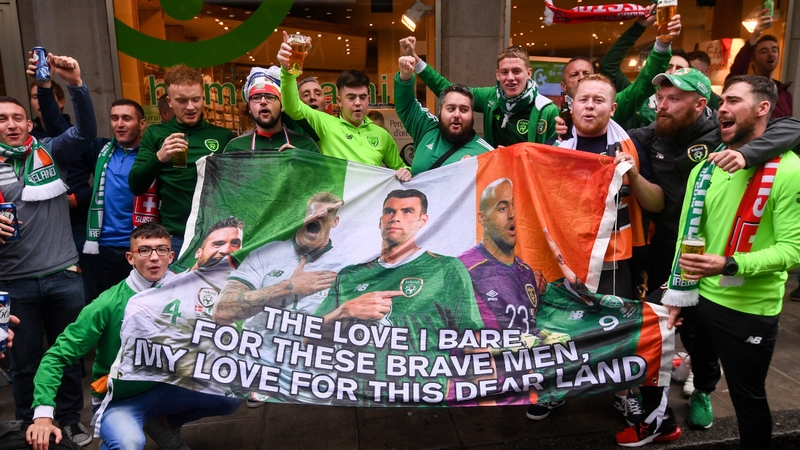 Ireland fans enjoying Geneva this afternoon