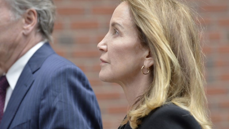 Felicity Huffman (pictured in May) - Entered a guilty plea in May to conspiracy related to her payment of $15,000 to have someone secretly correct her daughter's answers on the SAT standardised test used for college admissions