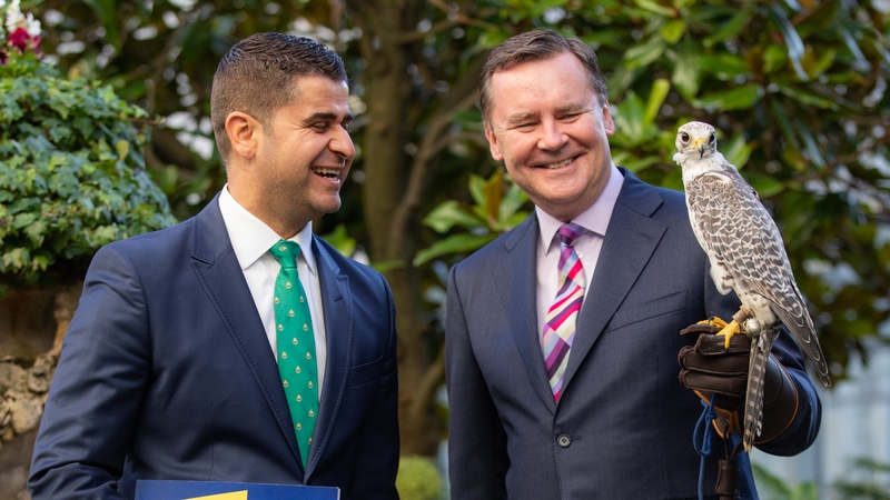 Ahmad Younis, CEO of the Arab Irish Chamber of Commerce and Enda Corneille, Chairperson of the Arab Irish Chamber of Commerce
