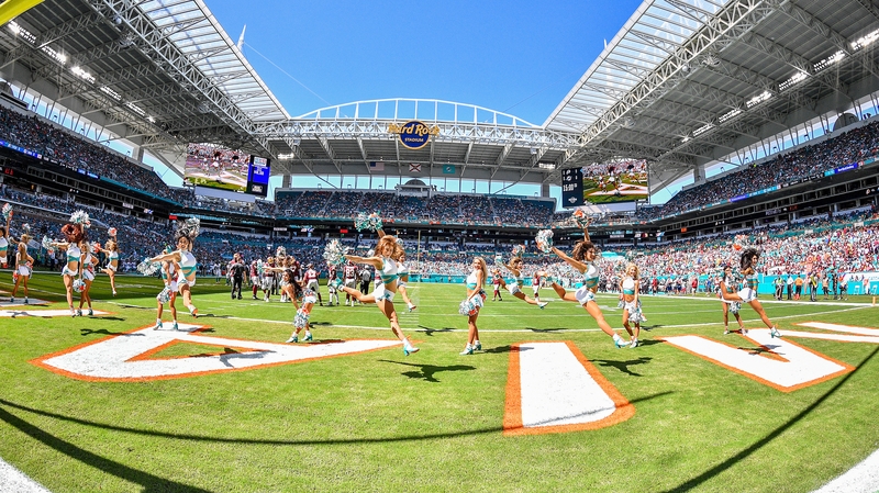 The proposed Grand Prix would be on a track around Hard Rock Stadium, home of the Miami Dolphins