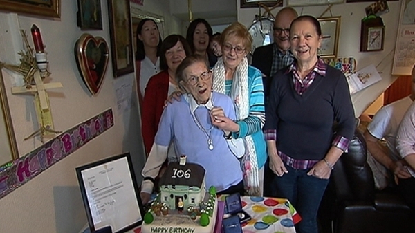 Nancy Stewart celebrated her birthday at her home near Clonard today