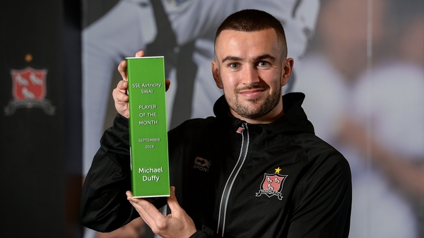 Michael Duffy helped Dundalk win the league and reach the FAI Cup final
