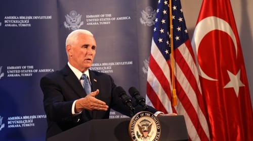 Miker Pence said that the Kurdish militia's withdrawal had 'already begun'