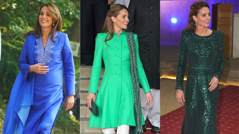 The Duchess of Cambridge paid homage to the country by wearing a shalwar kameez and a kurta.