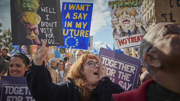Hundreds of thousands of people attended the march in central London