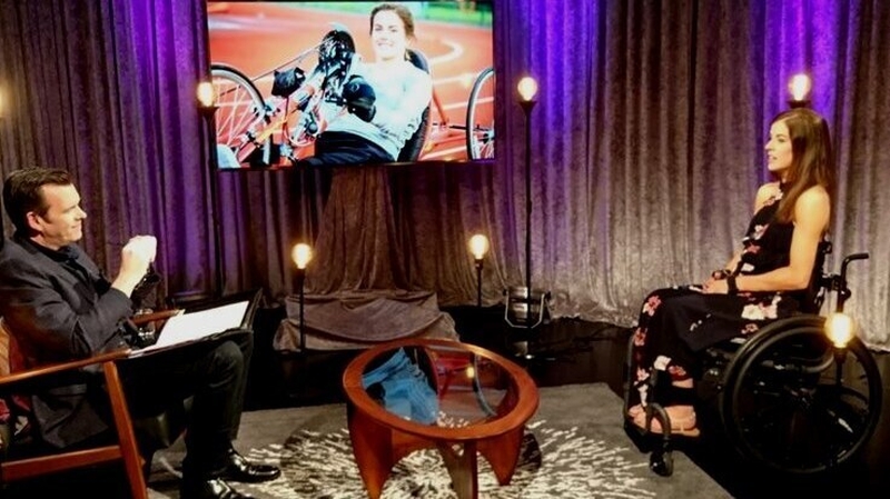 Dr Paul D'Alton and Geraldine Lavelle on the set of RTÉ One's Survivors