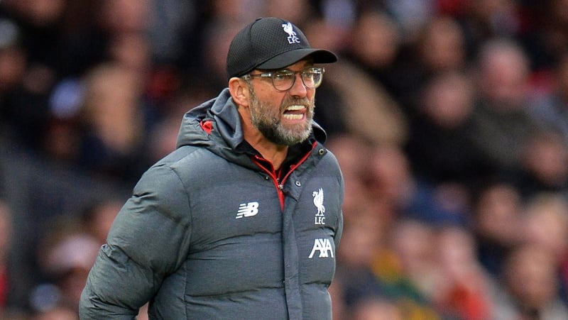 Klopp's reds lead the Premier League by six
