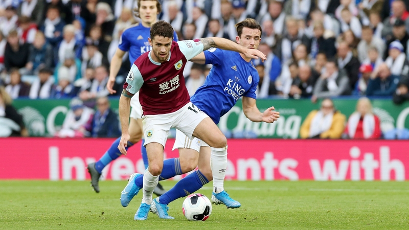 Robbie Brady in action for Burnley on Saturday