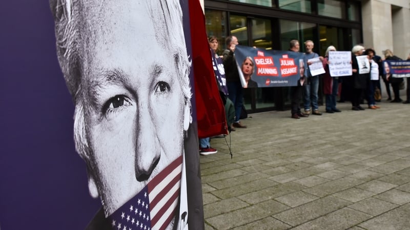 The 48-year-old Australian is fighting a United States bid to extradite him on charges filed under the US Espionage Act