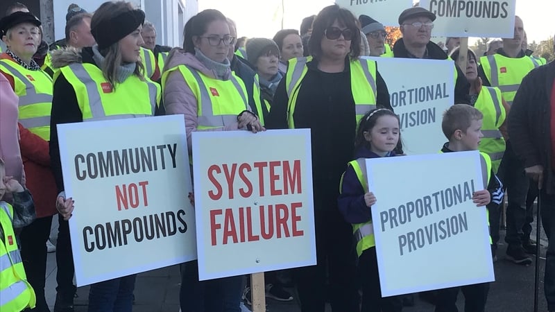 The organisers have expressed complete opposition to the proposed re-housing of 130 asylum seekers in Ballinamore