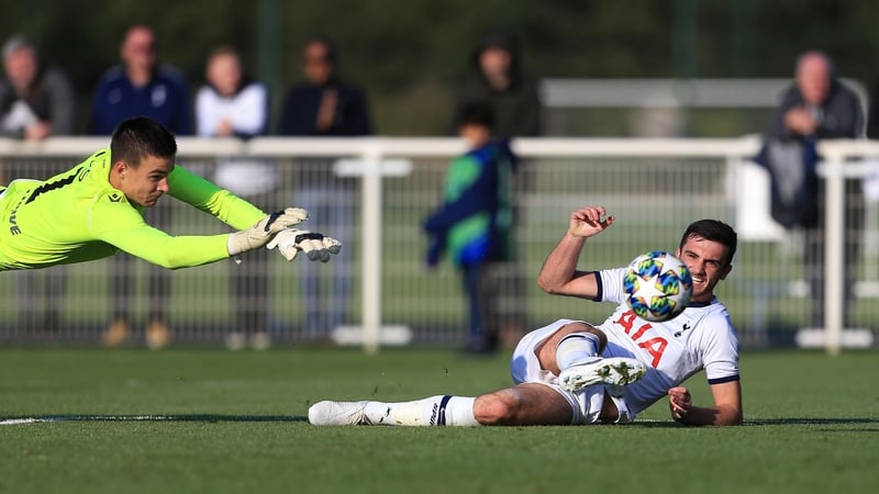 Troy Parrott cleverly scores from the ground for his second goal