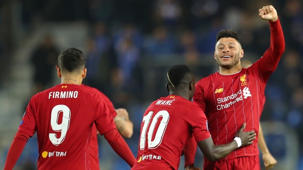 Alex Oxlade-Chamberlain of Liverpool celebrates