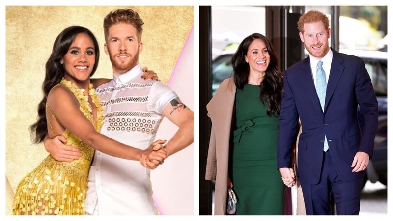 Strictly fans think professional couple Alex Scott and Neil Jones look like the Duke and Duchess of Sussex