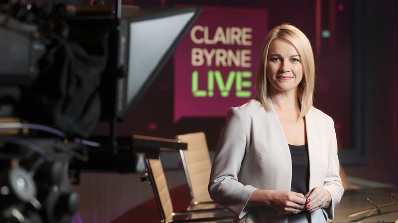 Claire Byrne co-presented the programme via video link from her home