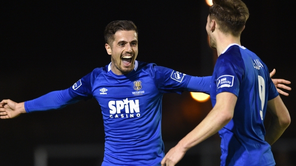 Zack Elbouzedi, left, was on the mark for the Blues