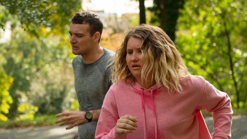 Jillian Bell and Micah Stock in Brittany Runs a Marathon