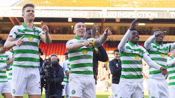 Celtic celebrate at full-time