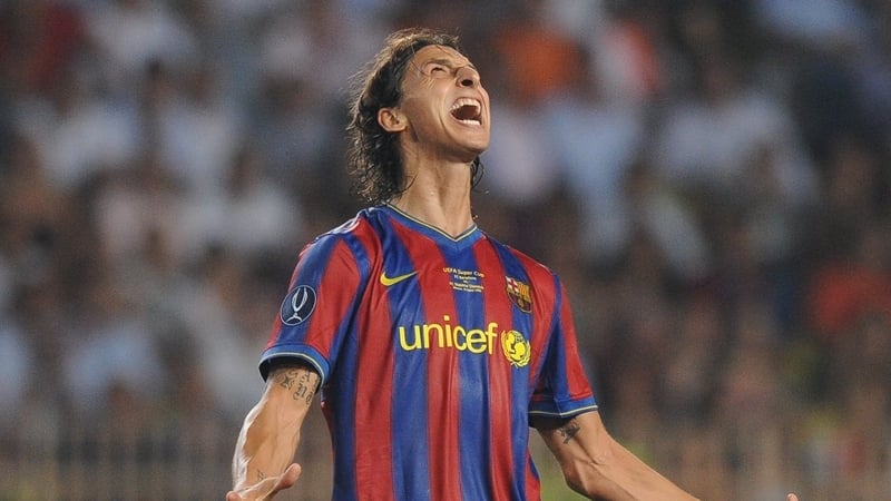 Ibrahimovic spent at season at the Nou Camp