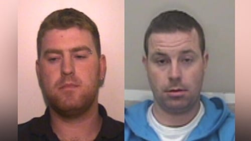 Ronan Hughes (L) and his brother Christopher (R) are wanted on suspicion of manslaughter