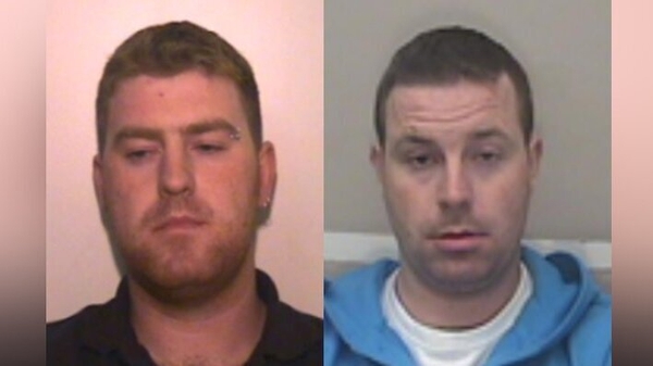 Ronan Hughes (L) and his brother Christopher (R) are wanted on suspicion of manslaughter