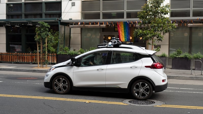 A driverless car being tested in San Francisco. (Photo by Smith Collection/Gado/Getty Images)