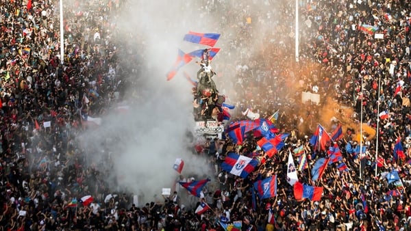 The government's decision to increase metro prices brought hundreds of thousands on to the streets of Chile