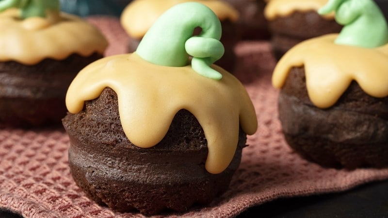 Soft and fluffy on the inside with a decadent festive topping to impress all your spooky guests.