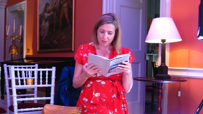 Poet Ailbhe Ni Ghearbhuigh reads at Doneraile Court