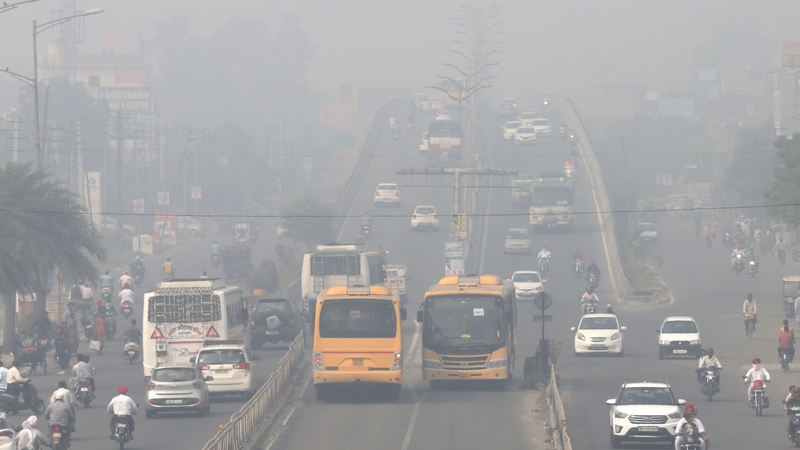 Air pollution in the Indian city of Amritsar