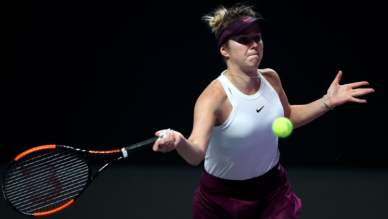 Elina Svitolina will defend her WTA Finals crown on Sunday